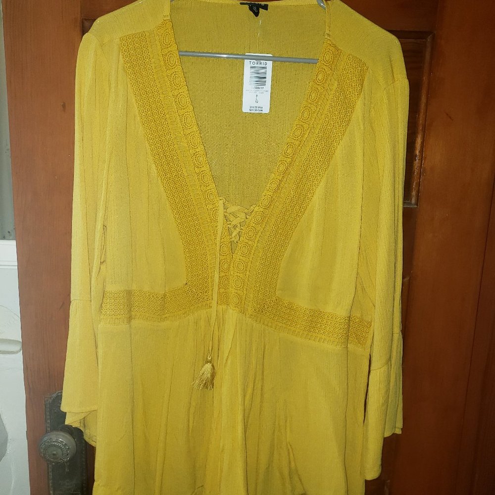 Long Sleeve Shirt - Mustard Yellow - New